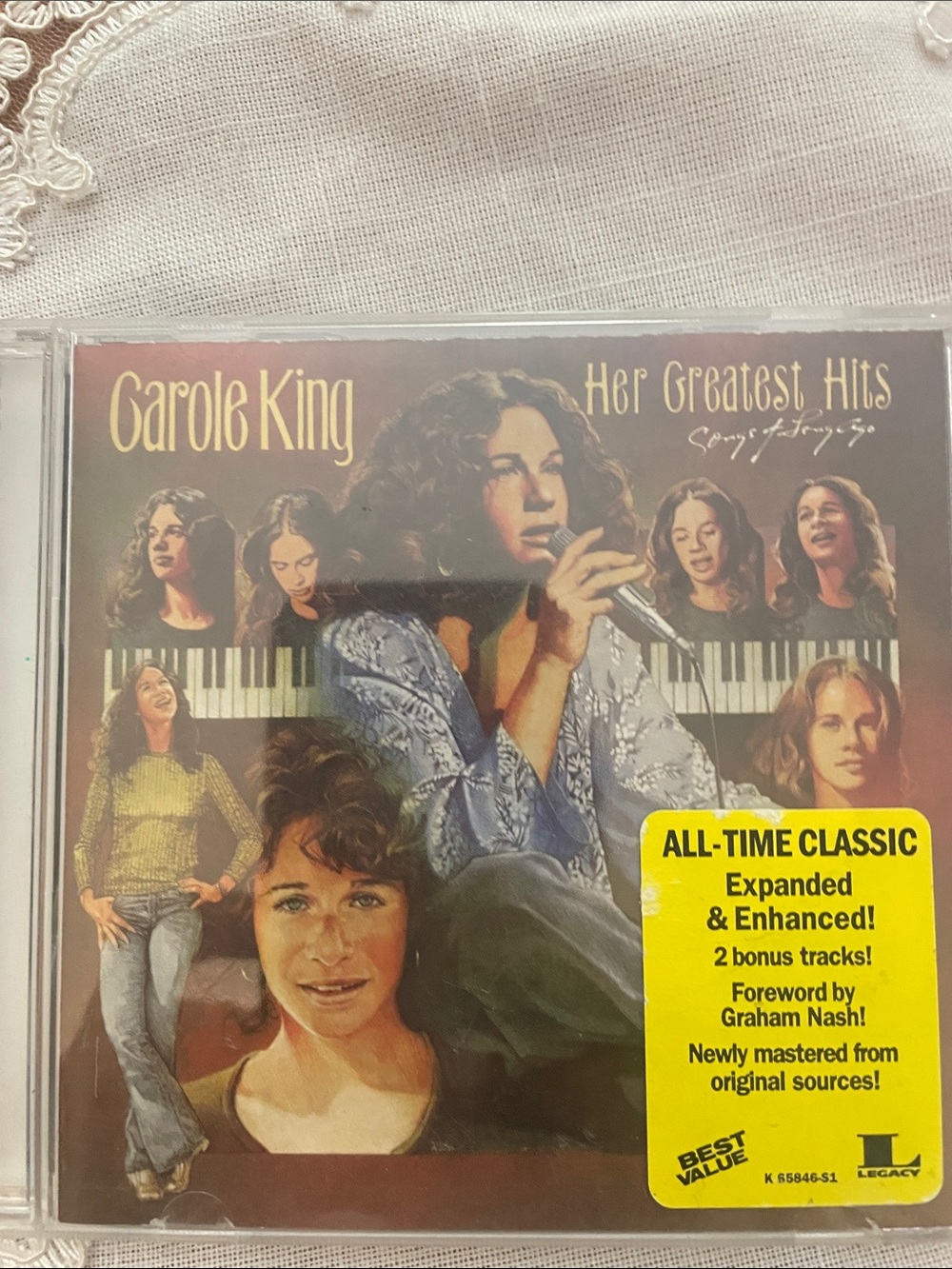 Carole King Her Greatest Hits CD - Brown/Gold Artwork